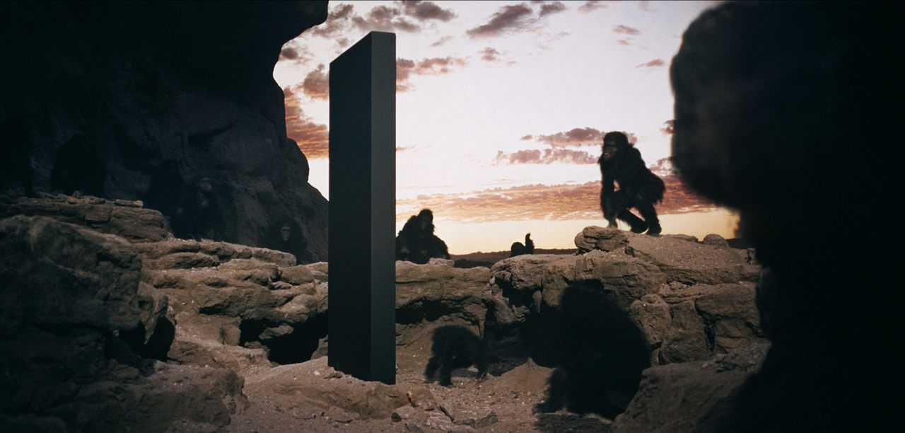 A pivotal moment from Stanley Kubrick's 1968 film <em>2001: A Space Odyssey</em>.