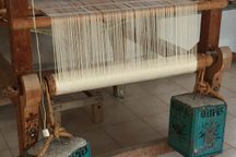 Silk loom at the monastery.