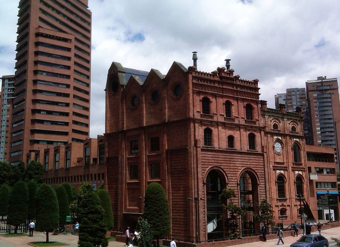 The Parque Bavaria in Bogota, showing the former brewery building.