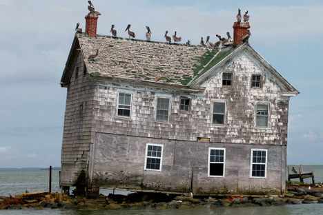 The last house on Holland Island, in 2010
