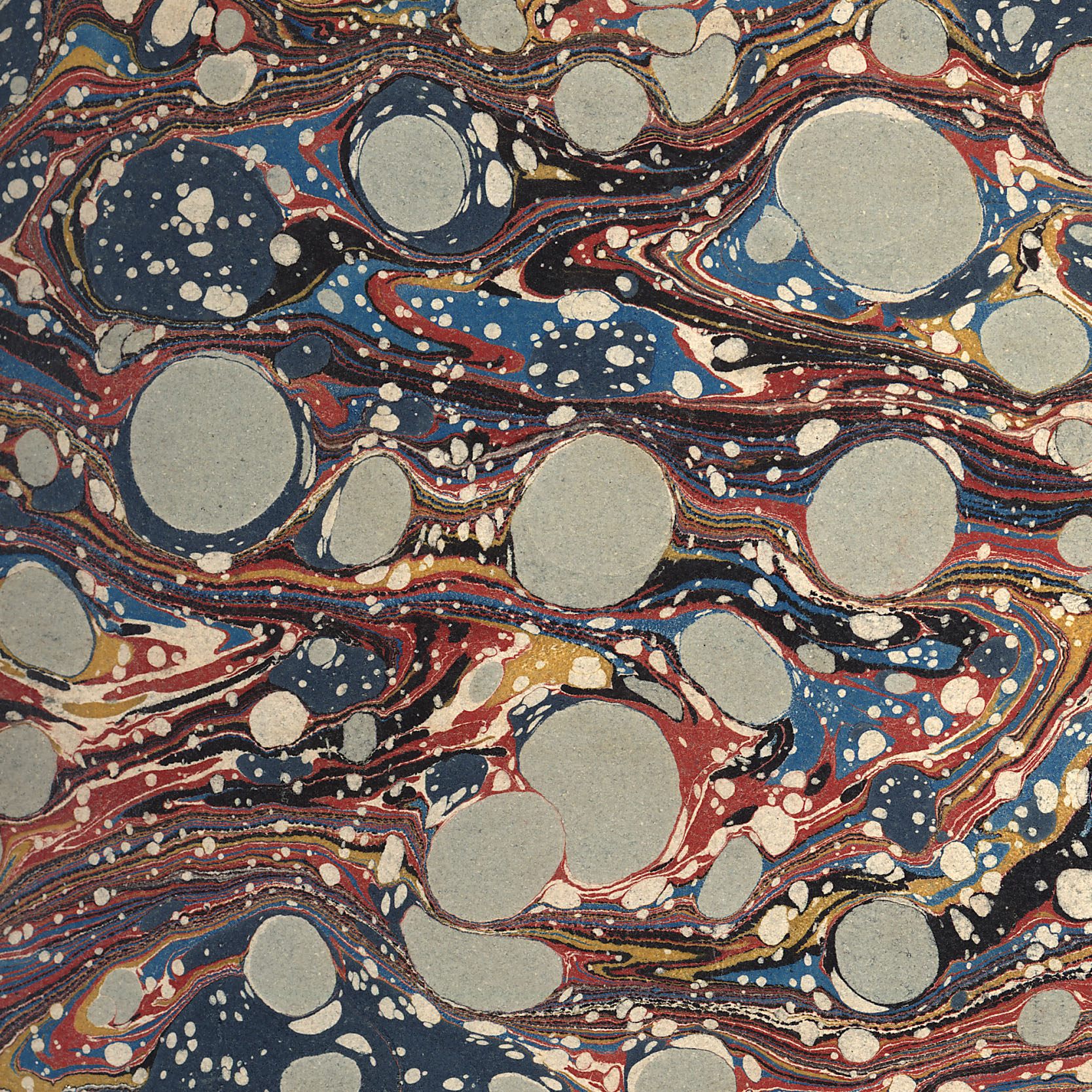 Endpapers of an 1830 book.