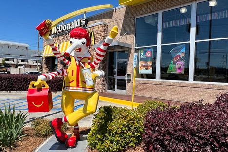 Ronald McDonald Boll Weevil Statue