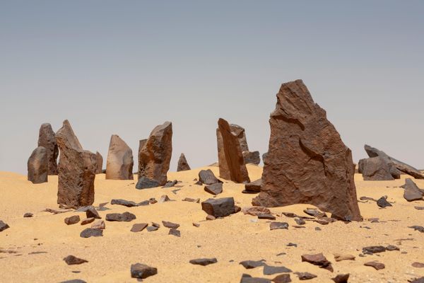 Stones at the original Nabta Playa site