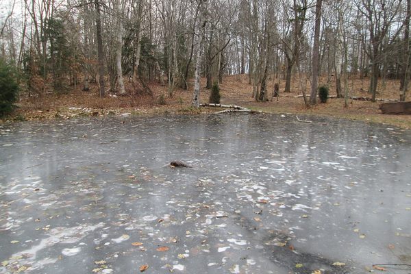 Dead Man's Pond in winter