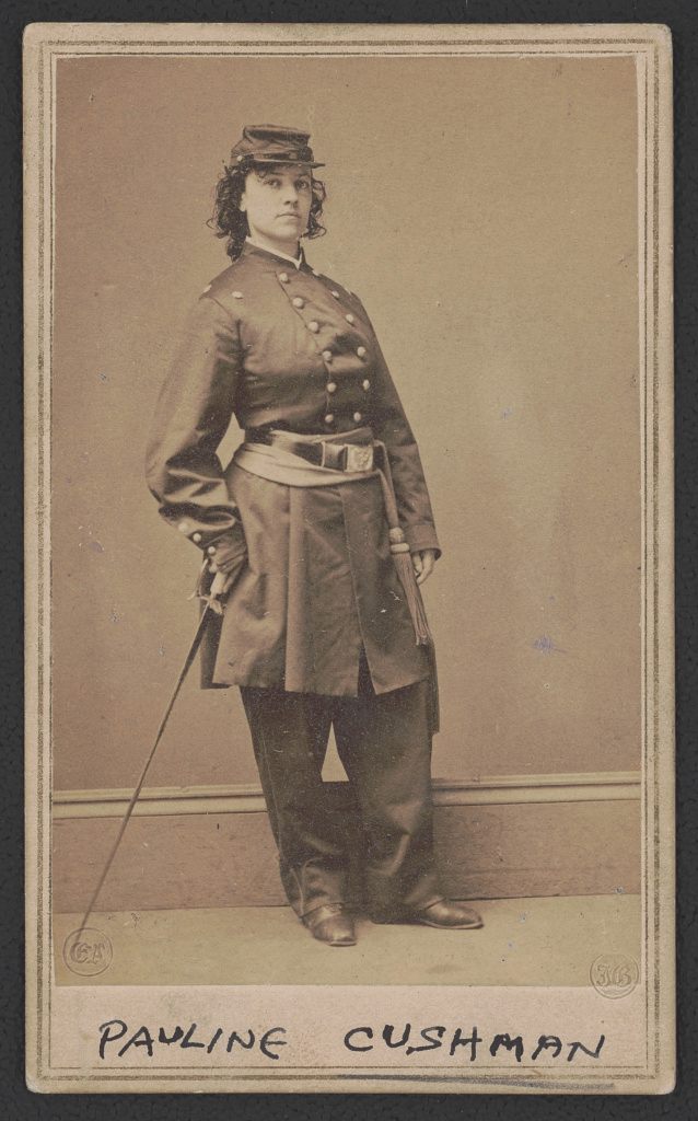 After her exploits in the Civil War in the summer of 1863, Pauline Cushman was given the honorary title of 