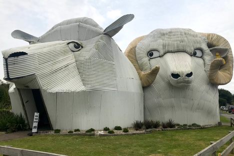 The Tiny Town Where Corrugated Iron Becomes Building-Sized Art