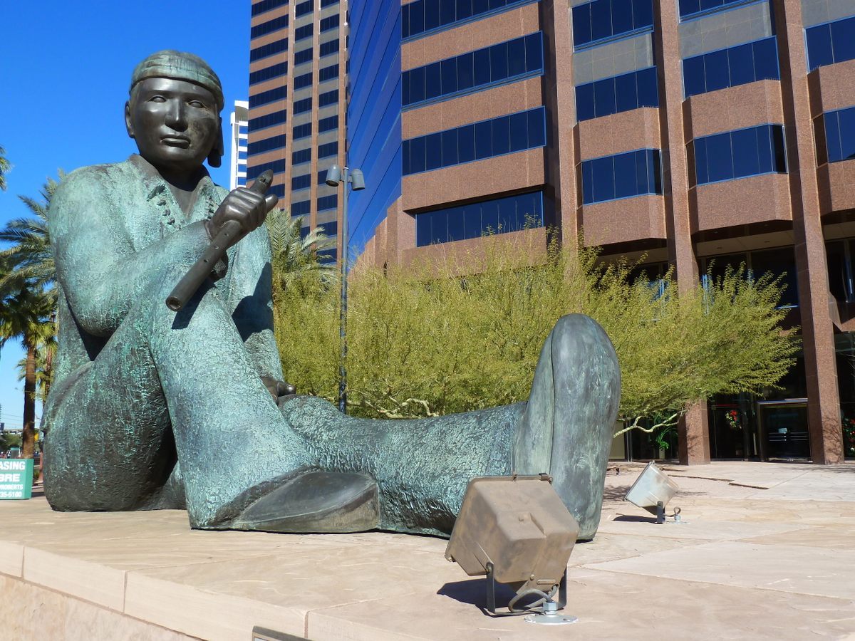 The Navajo Code Talkers Tribute in Phoenix, Arizona. 