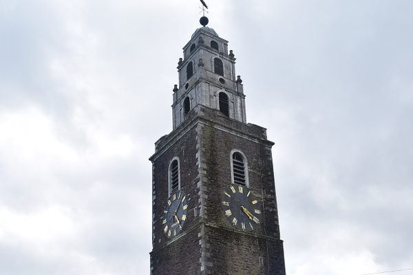 St. Anne's with two of its four clocks visible.
