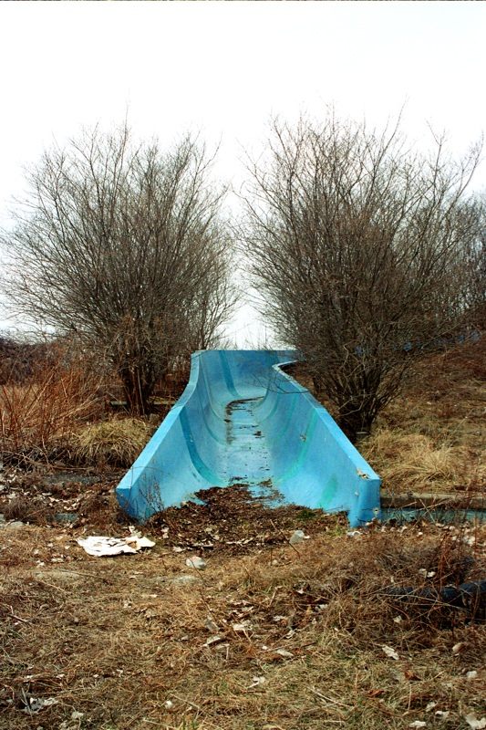 Abandoned water slide