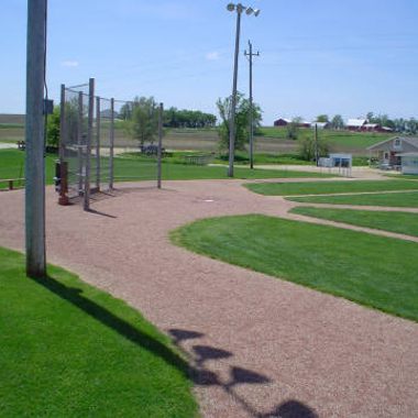 Home plate at the "Field of Dreams" movie site.