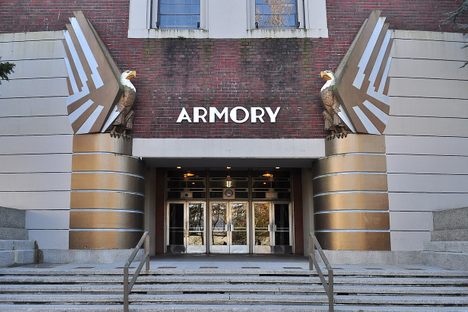 North entrance of Seattle Center Armory.