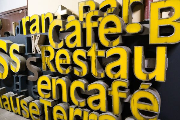 Cafe signs.