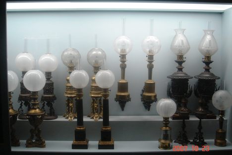 A selection of lamps on display.
