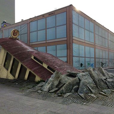 Bockenheimer Warte subway entrance.