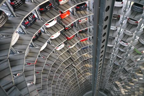 Inside the Autostadt.