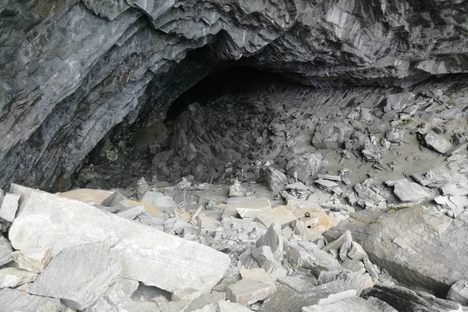 the cave