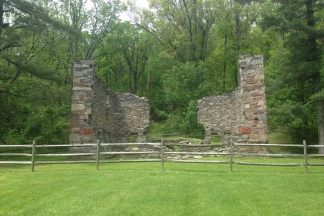 Ruins next to the monument