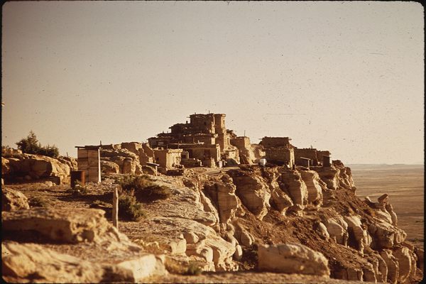 The Hopi Reservation occupies the center of the much larger reservation of Northeastern Arizona