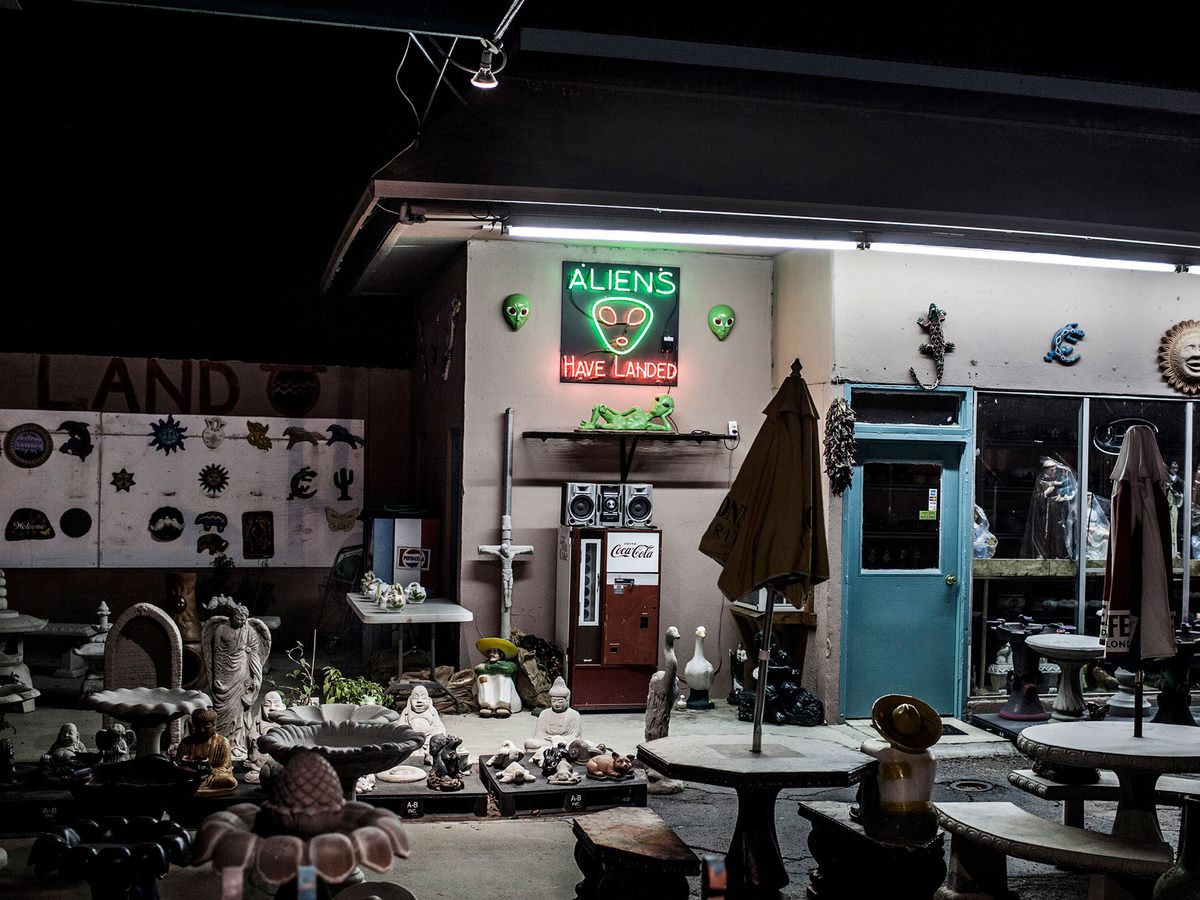A shop in Roswell, New Mexico, near an alleged crash site.