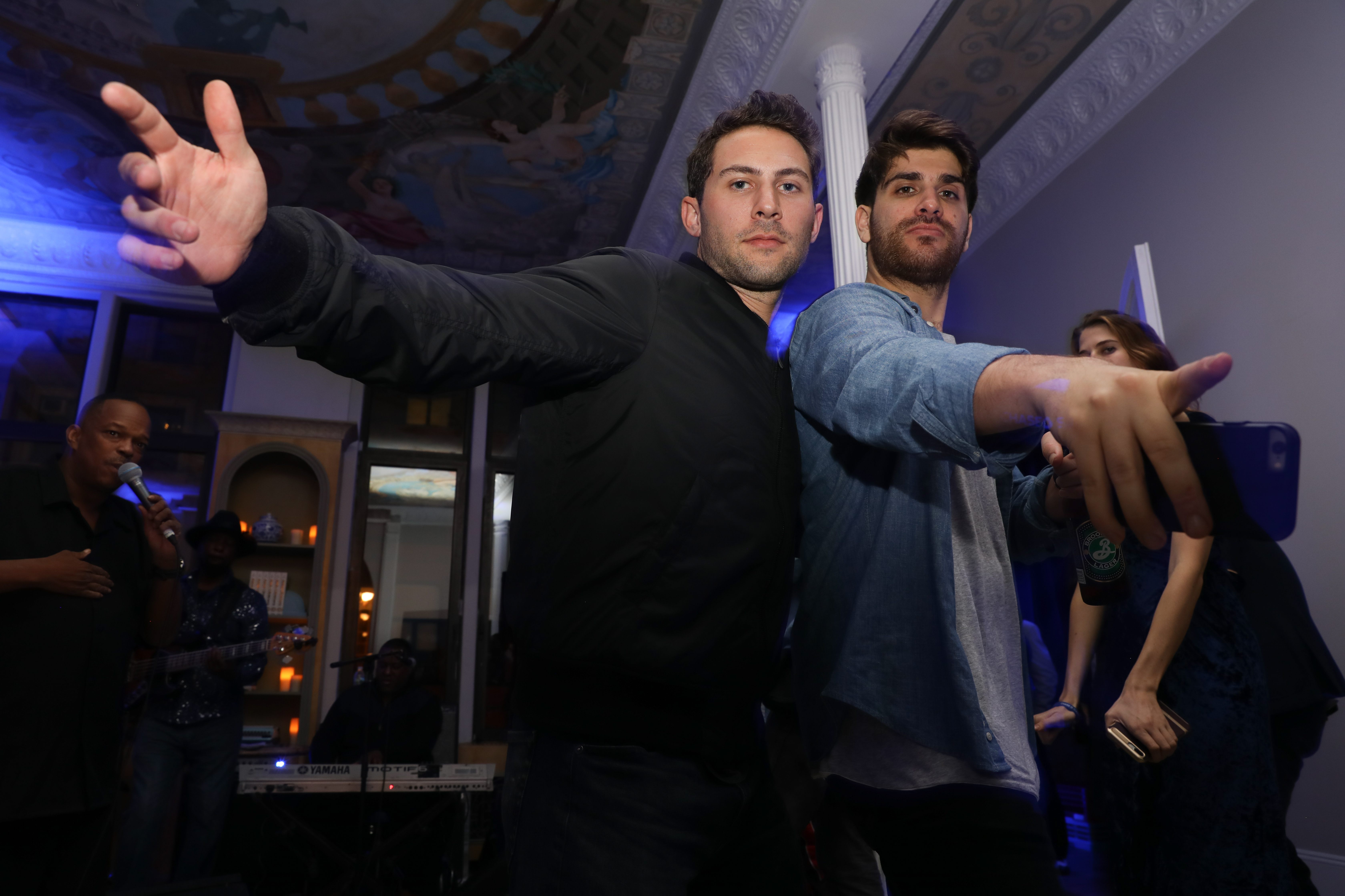 Guests dancing to Mike Yung's set.