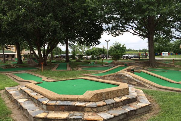 Classic mini golf hole at East Potomac