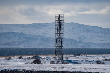 Airship mooring tower (undergoing renovation hence scaffolding)