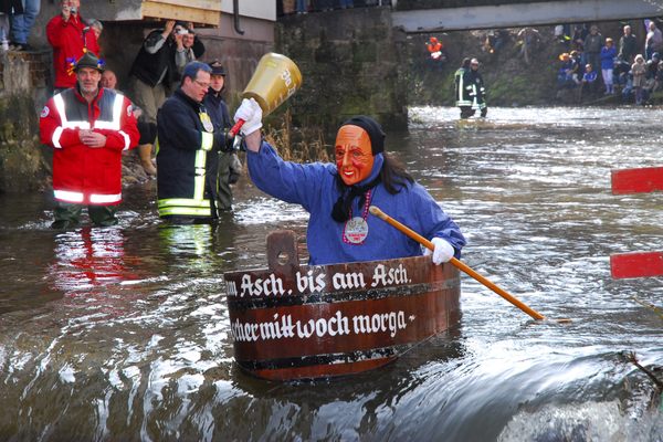 The wash tag at the beginning of Da-Bach-na-Fahrt.