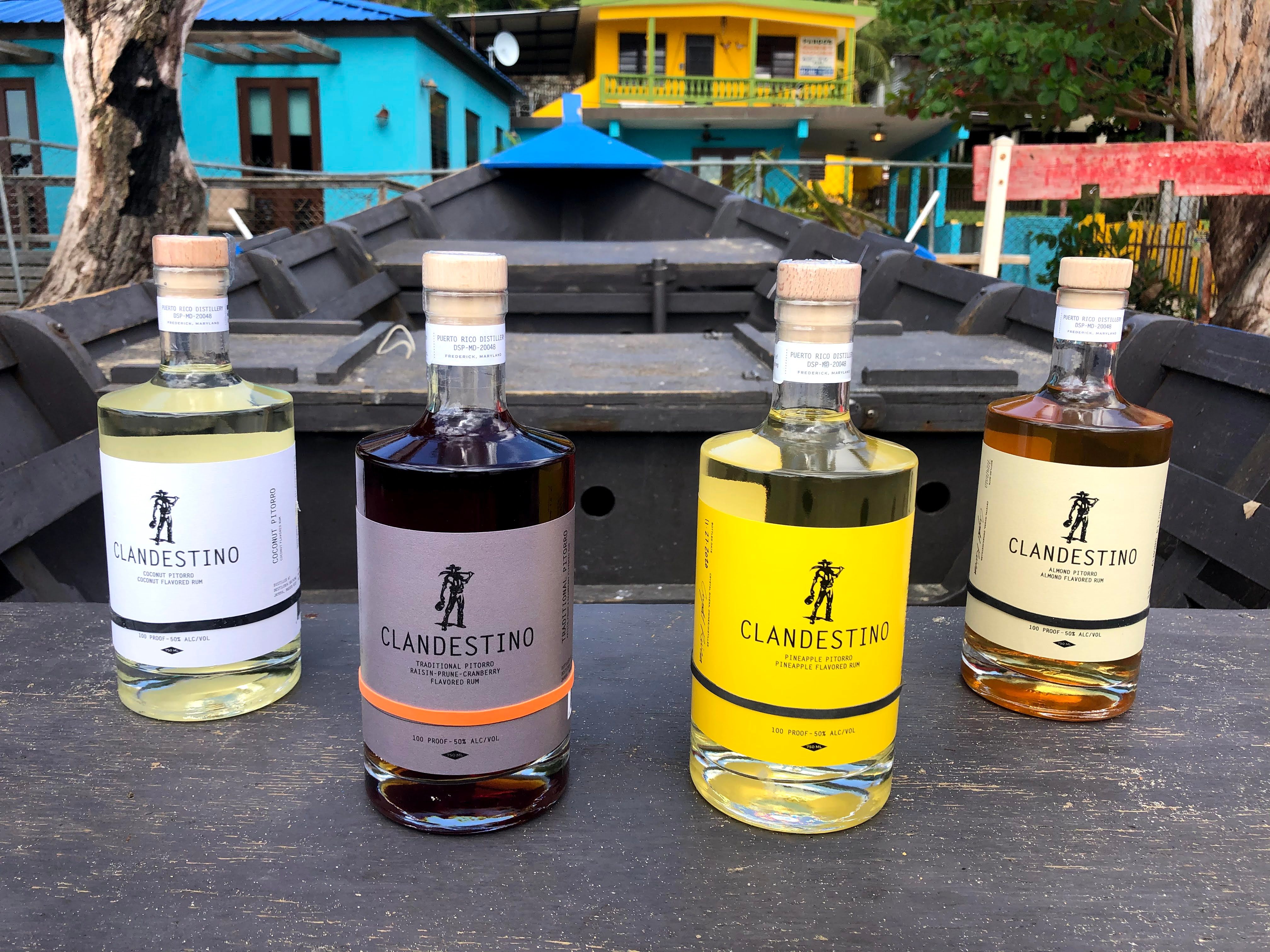 Puerto Rico Distillery makes tropical fruit-flavored pitorro, as well as the traditional type.