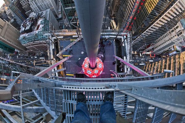 Times Square Ball from Above