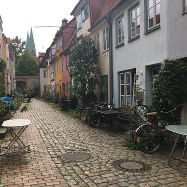 medieval side alley