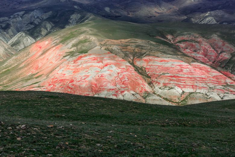 Candy Cane Mountains – Siyazan, Azerbaijan - Atlas Obscura