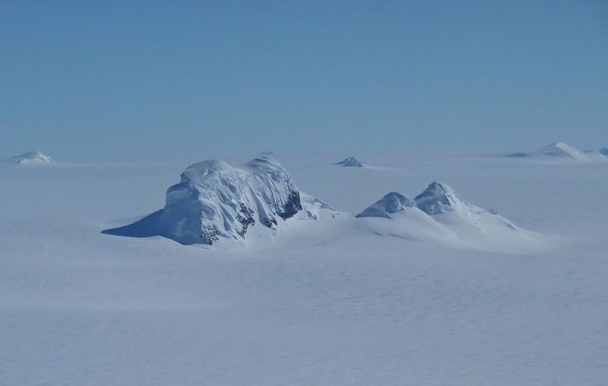 Mountain peaks on Thurston Island.