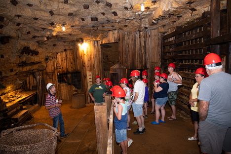 Underground at The Mining & Rollo Jamison Museums.