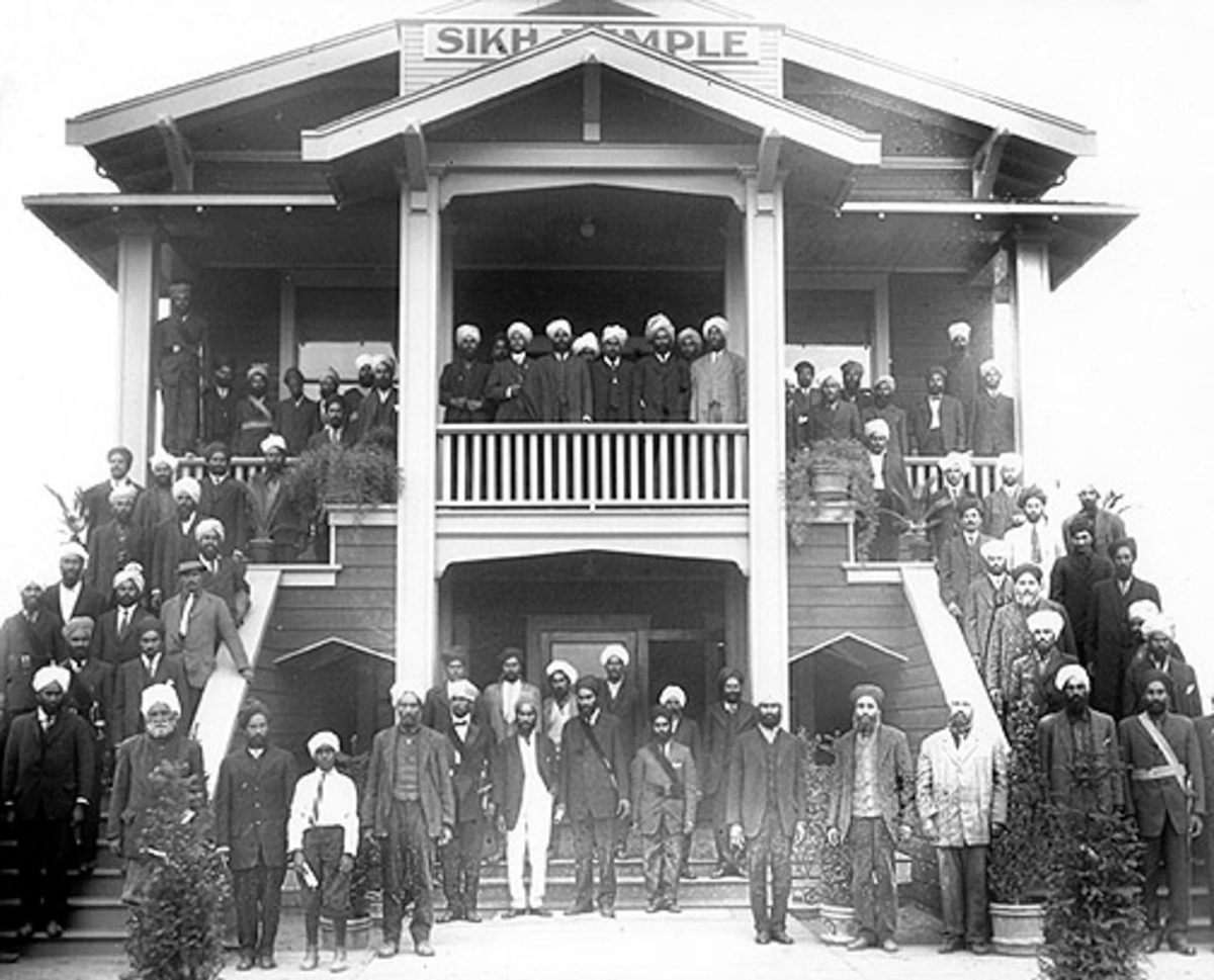 A 1915 photograph of Stockton's Sikh Temple.
