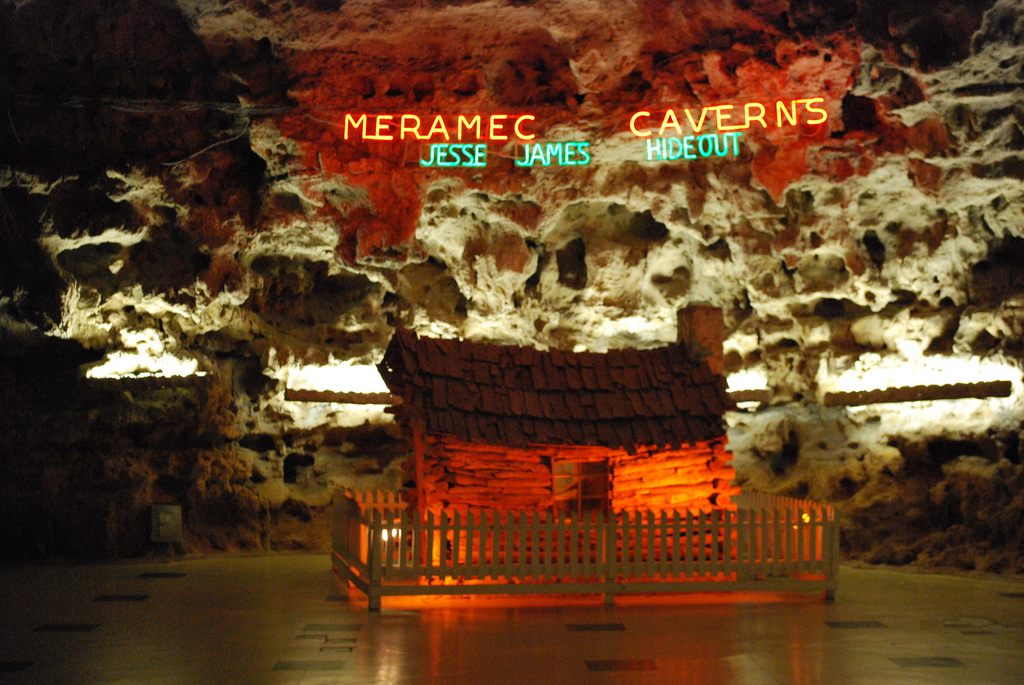 Meramec Caverns, yet another Missouri cave that claims to have hosted Jesse James.