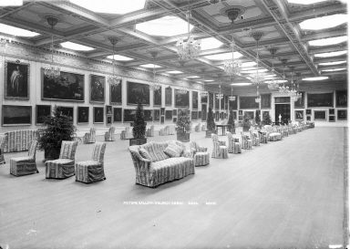 Inside the ballroom, later transformed into a "picture gallery."