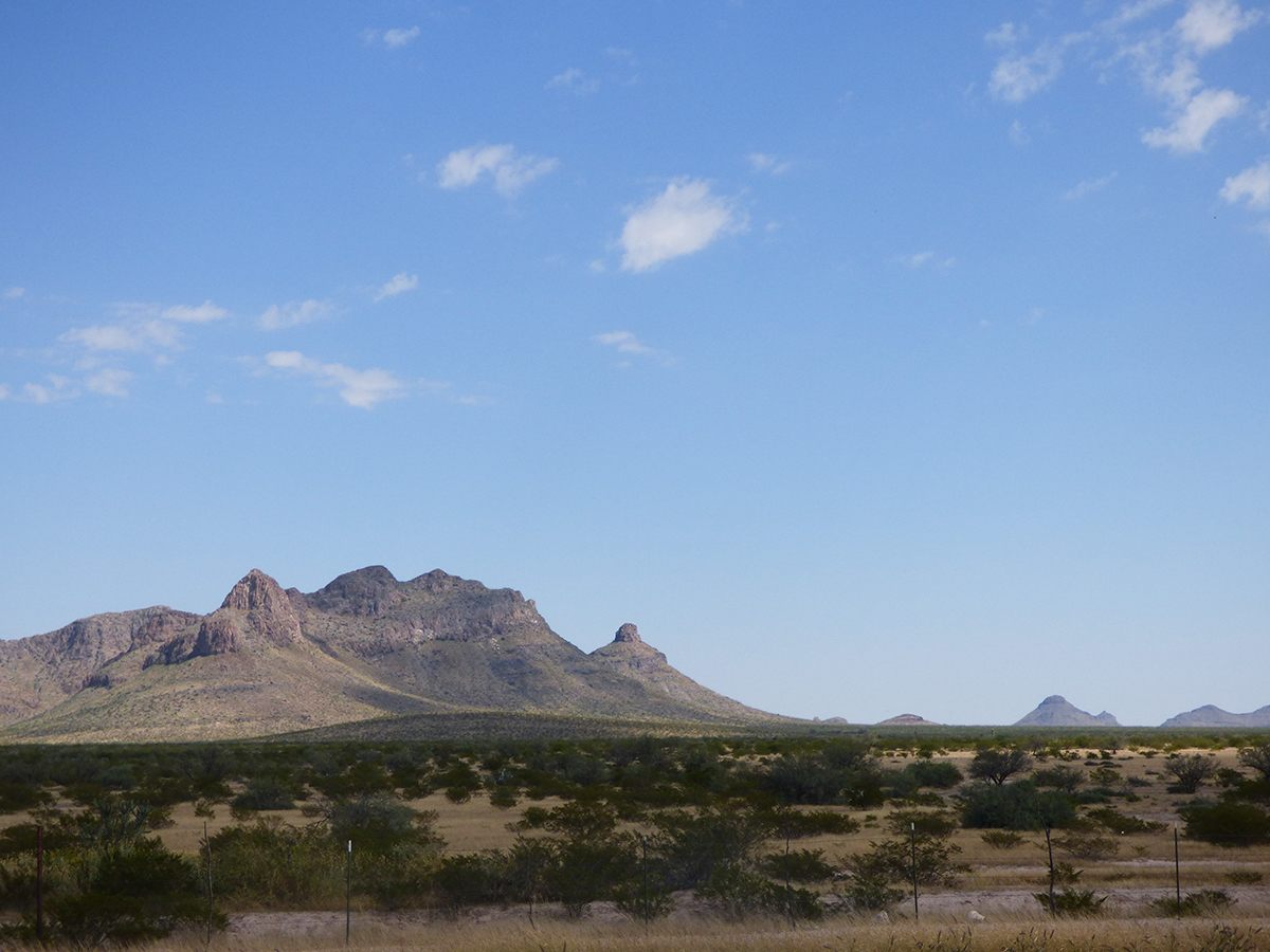 Looking east across the Chihuahua desert, near the Zona del Silencio. 