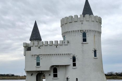 Street view of the castle. 