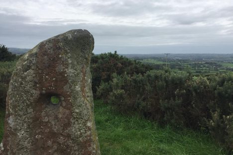 The Holestone overlooking surrounding countryside.