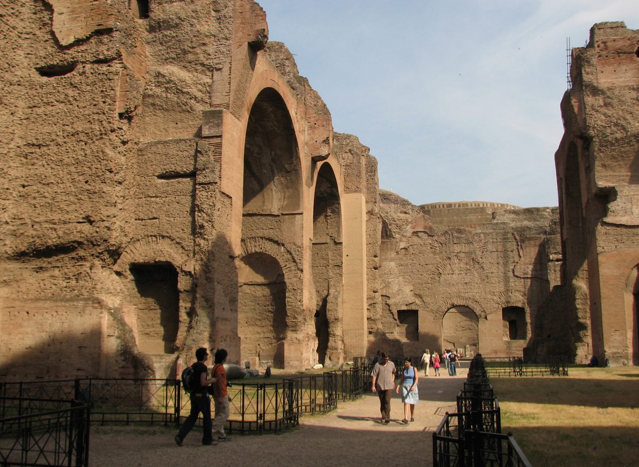If you look closely, the Baths of Caracalla look a bit like the Golden Arches.