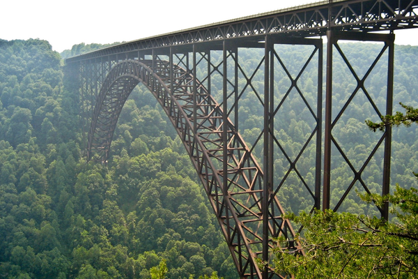 West Virginia’s New River Gorge Bridge is the longest steel bridge in the Western Hemisphere.