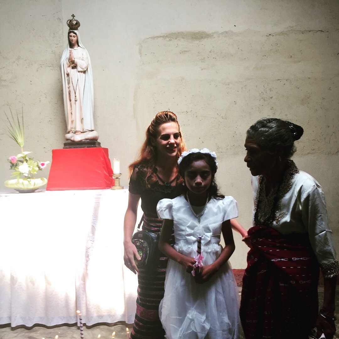 Julie Gaynes researches traditional medicine in Indonesia. She's pictured here with Mama Maria, an herbal healer.
