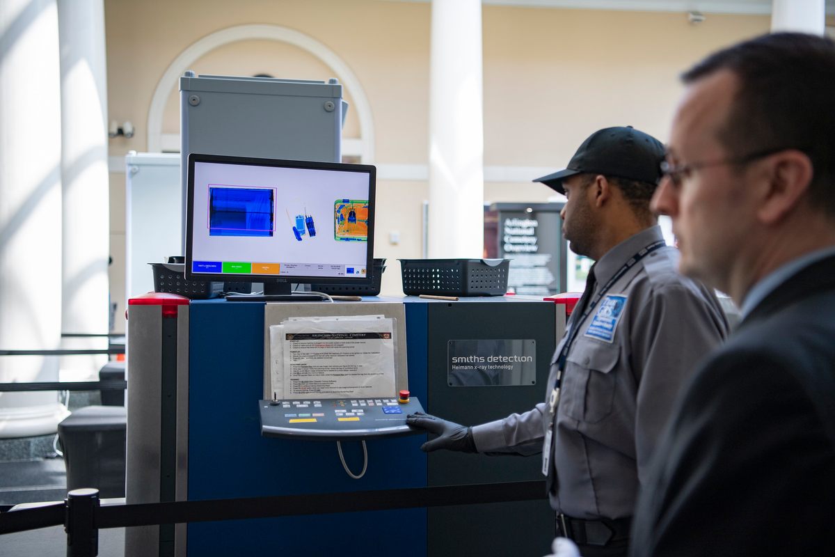 The team ran the still-closed box through an X-ray machine, to get a sense of what was where inside.
