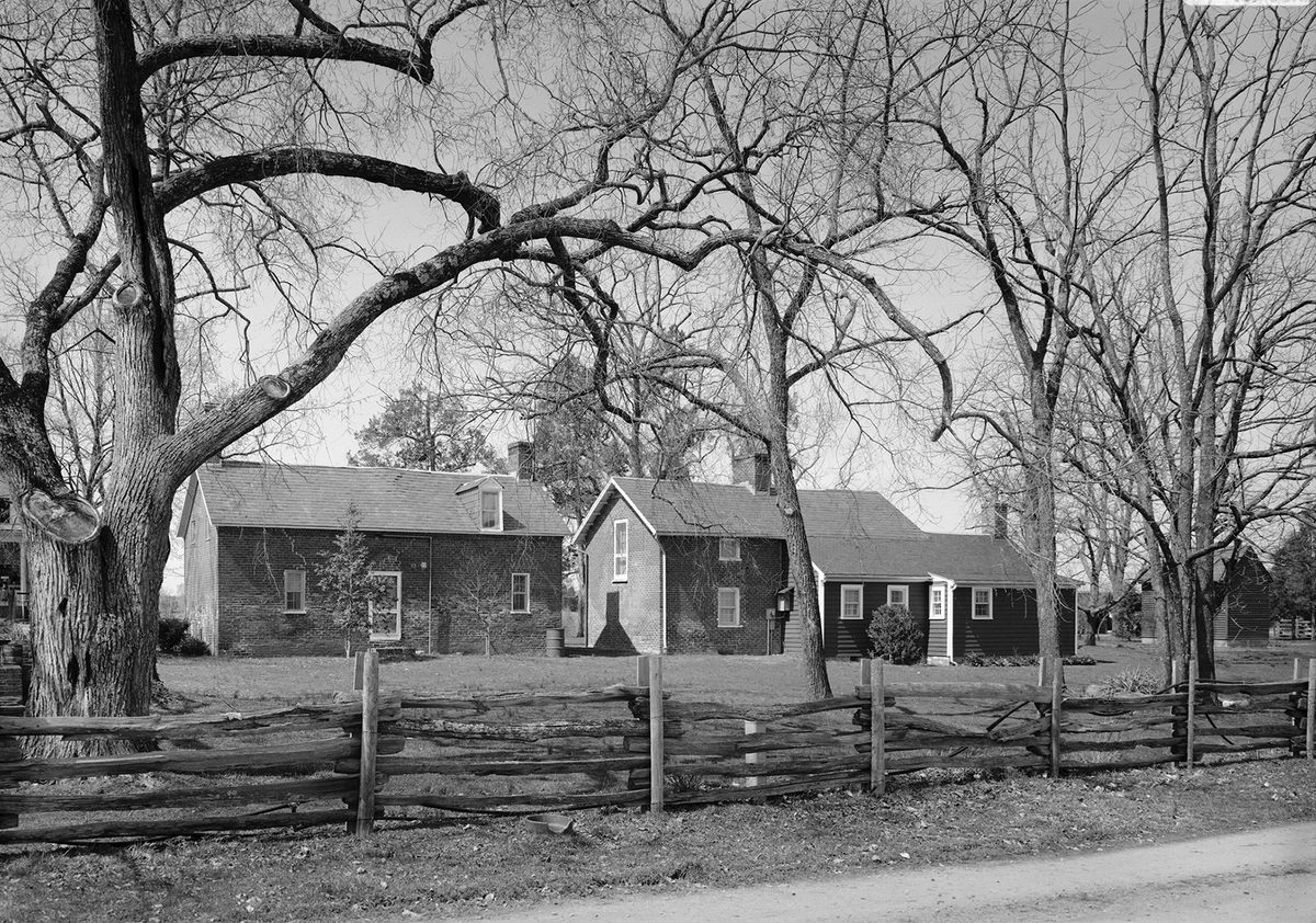 The houses where enslaved people lived at Bracketts Farm in Louisa County, Virginia.