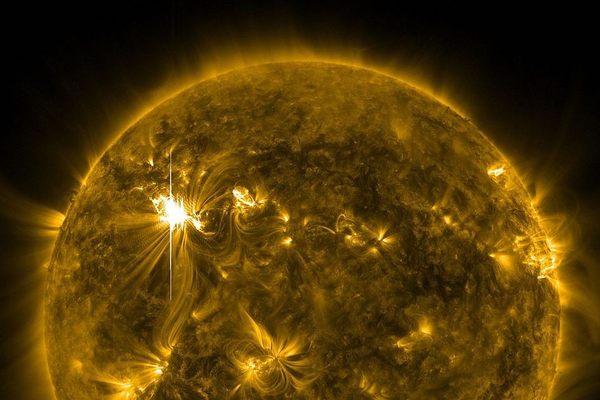 A strong solar flare from 2012.