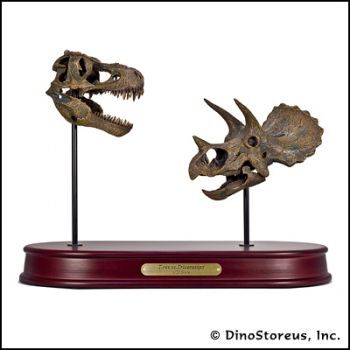 Very Realistic Mounted Dinosaur Skull