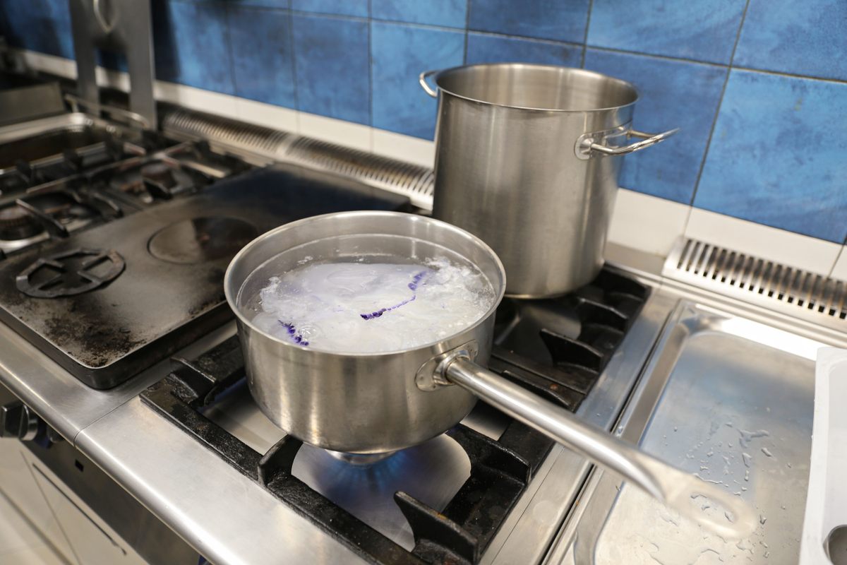 At the restaurant Duo, in Lecce, Italy, a jellyfish-forward meal begins by boiling frozen jellyfish.