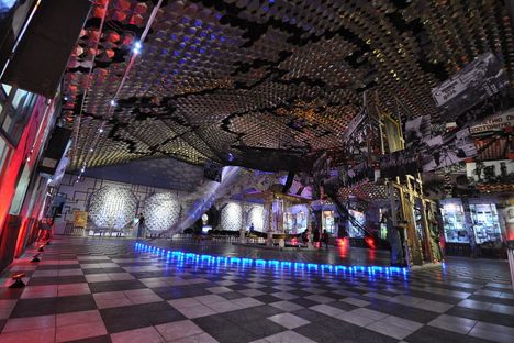 Exhibit resembling reactor 4 which suffered the catastrophic failure, Ukrainian National Chornobyl Museum, Kyev, Ukraine