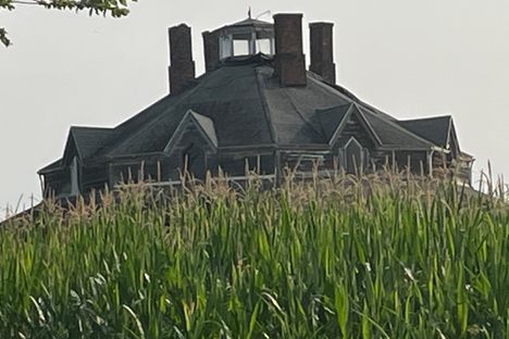 View from road of Octagon House