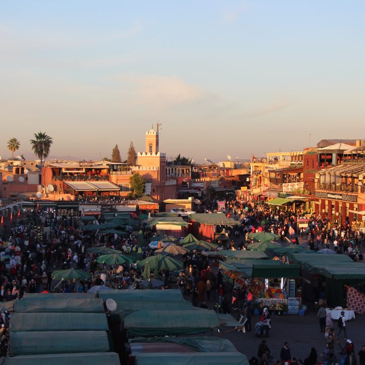 A view of Marrakech.
